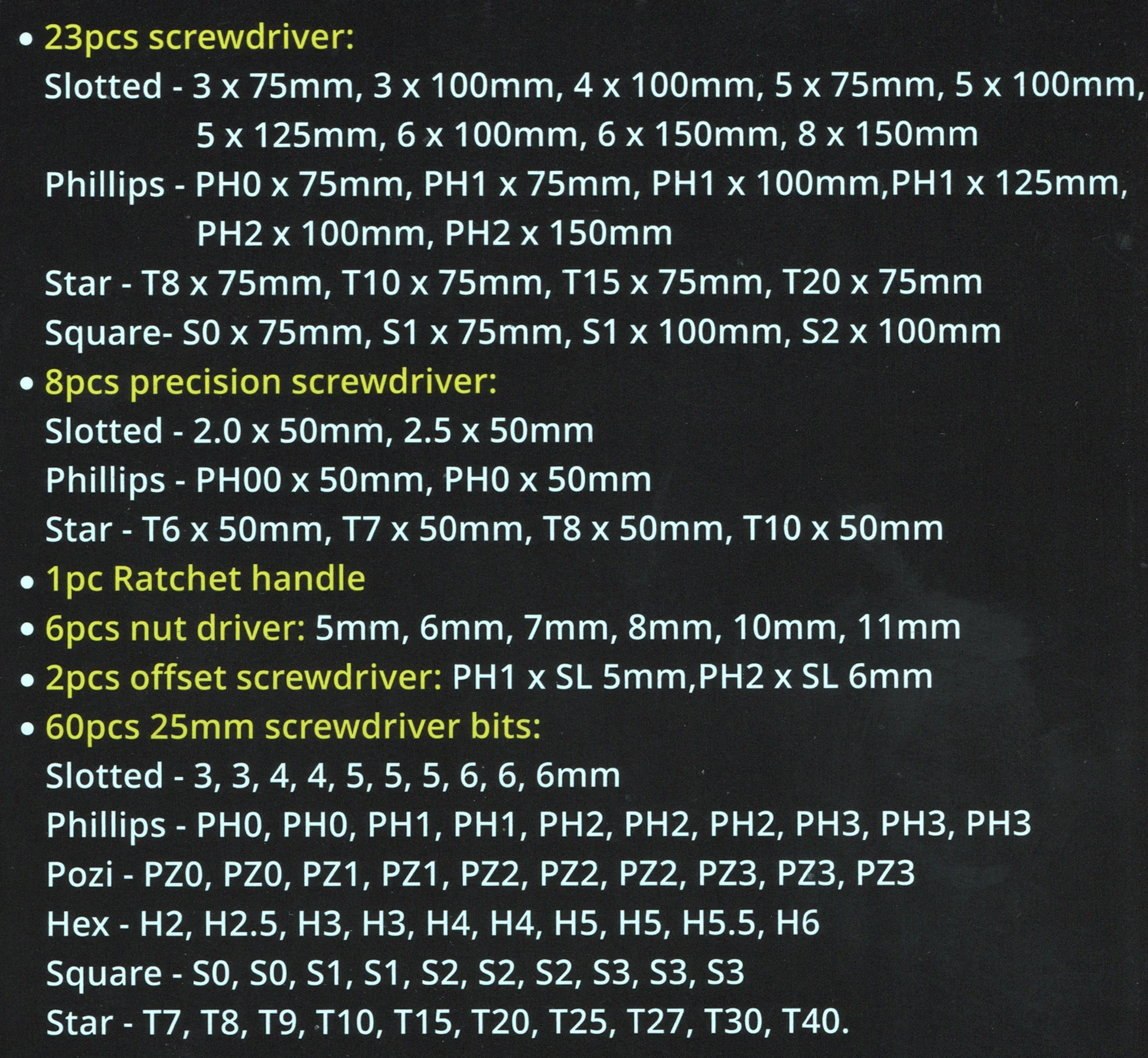 100 Piece  Screwdriver Set - Image 2