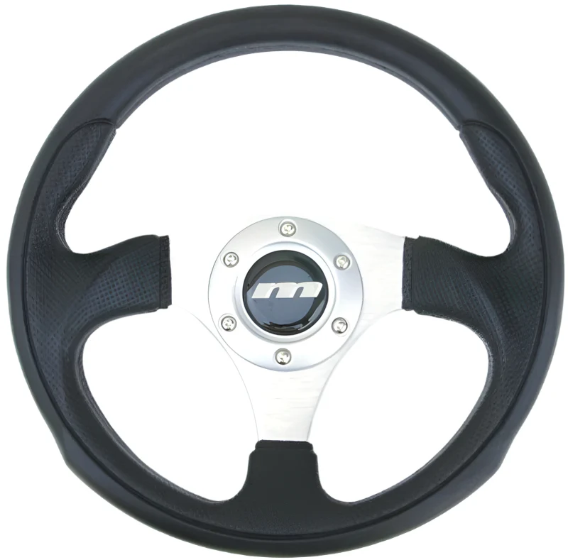 300mm Steering Wheel Brushed Aluminium