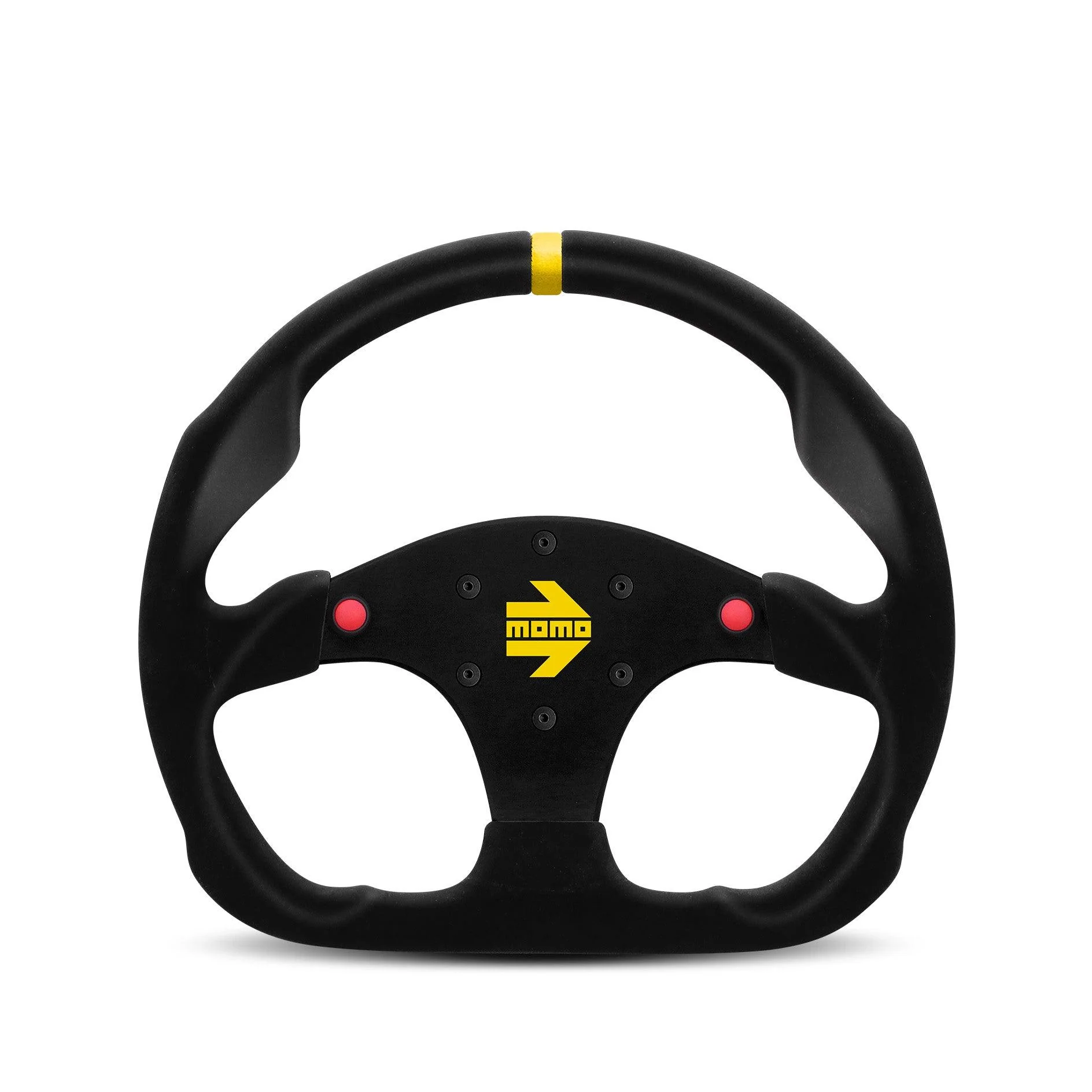 MOMO 320mm Suede Racing Steering Wheel with Buttons