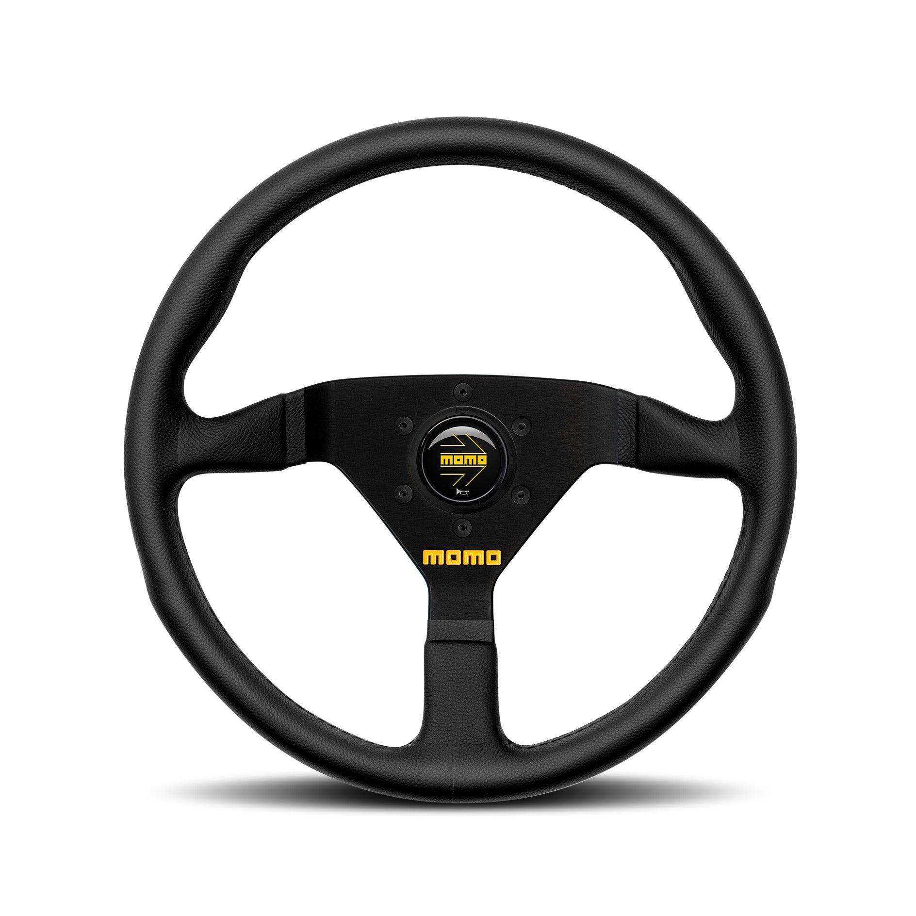 MOMO 350mm Leather Racing Steering Wheel