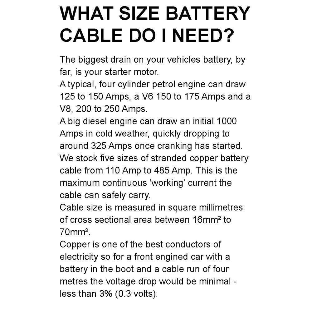 415 amp 60mm² Battery Cable Black Per Metre - Image 2