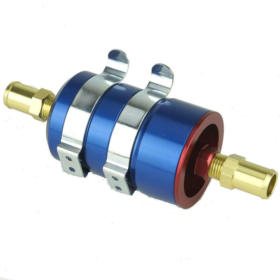 Billet Aluminium Fuel Filter Red 95mm - Image 3