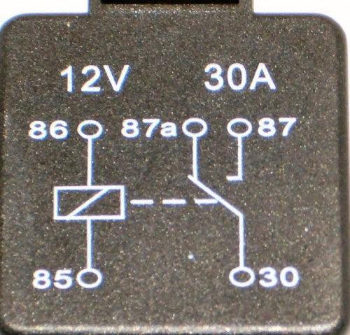 Black Change-Over Relay 30 Amp 5 Pin - Image 2