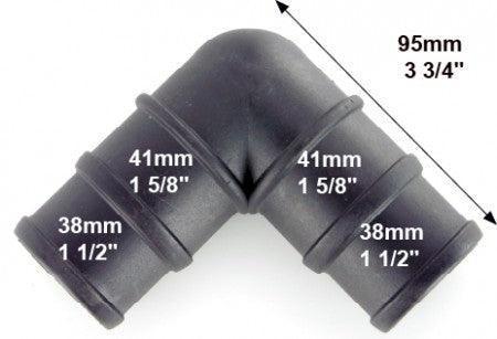 Black Nylon Stepped Elbow 38mm - 41mm - Image 3
