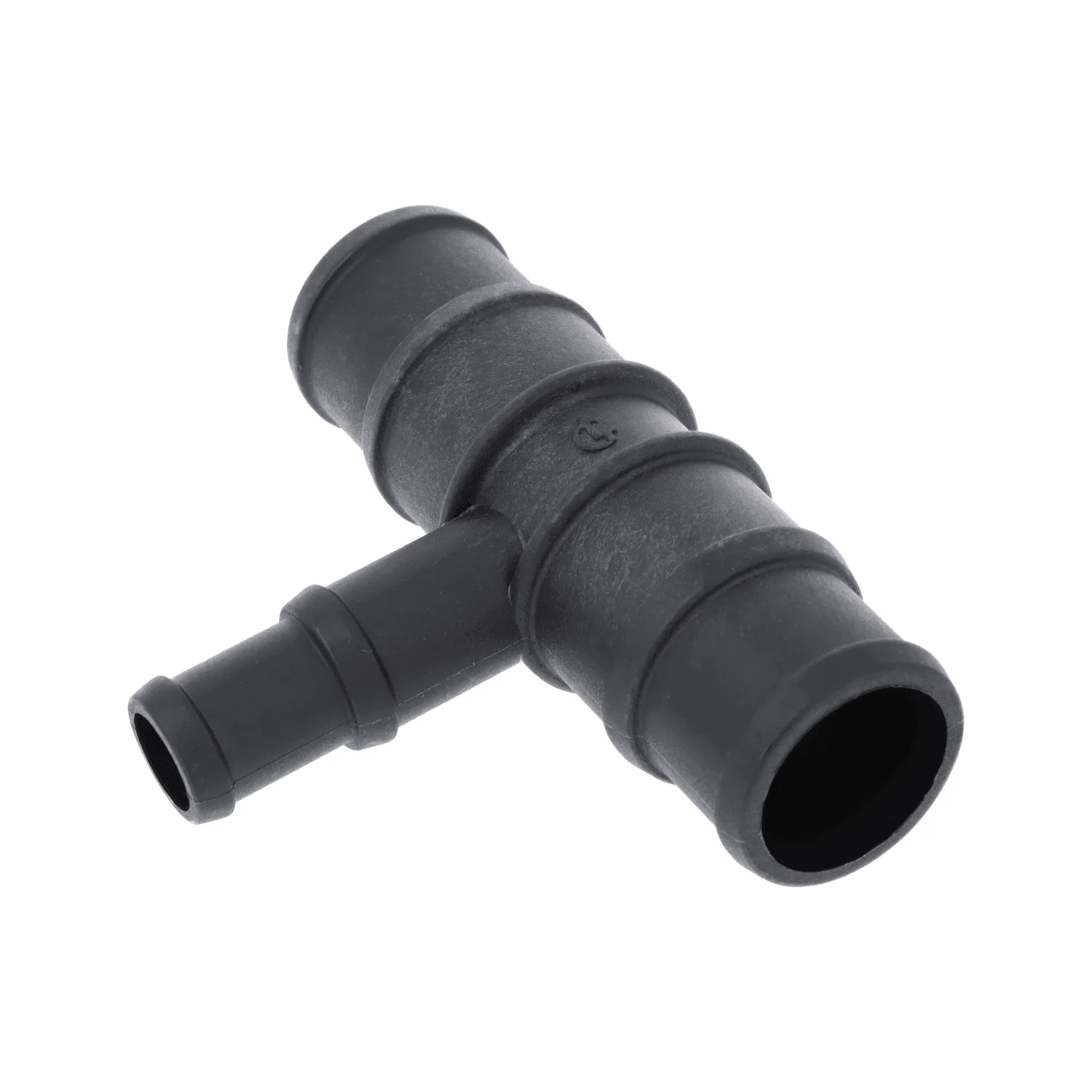 Black Nylon Stepped T Piece 35/38mm - 22/19mm - Image 2