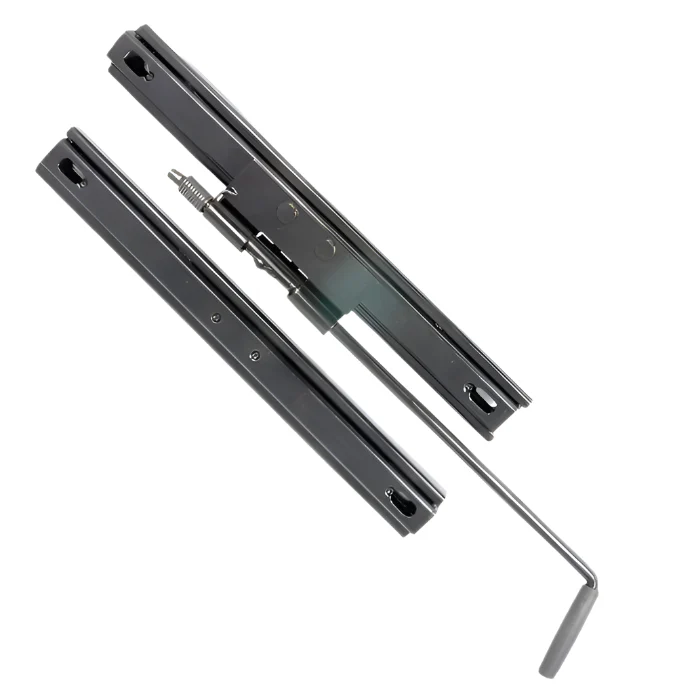 Black Seat Runners Pair (ONE SEAT) Single Lock Left Hand
