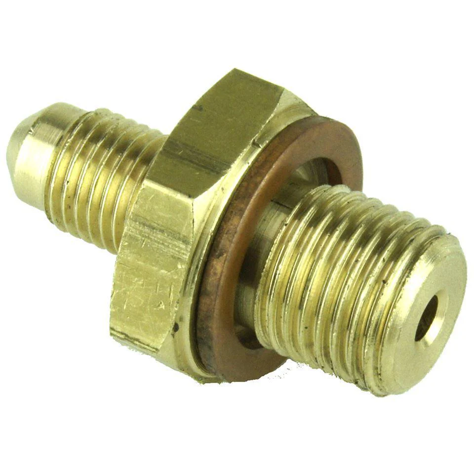 Brass Union 1/2" UNF Male to 3/8" UNF male