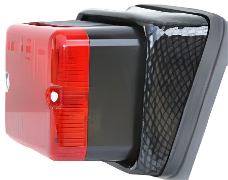 Carbon Fibre Effect Single Rectangular Lamp Housing 102mm - Image 3