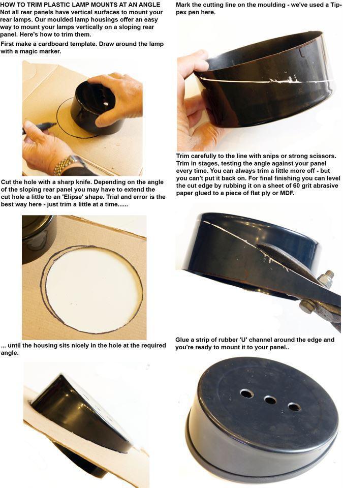 Carbon Fibre Effect Single Round Lamp Housing 120mm - Image 3