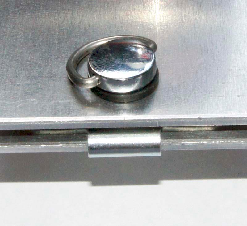 Chrome Quarter Turn Fastener with Rivets For 10mm Top Panels - Image 6