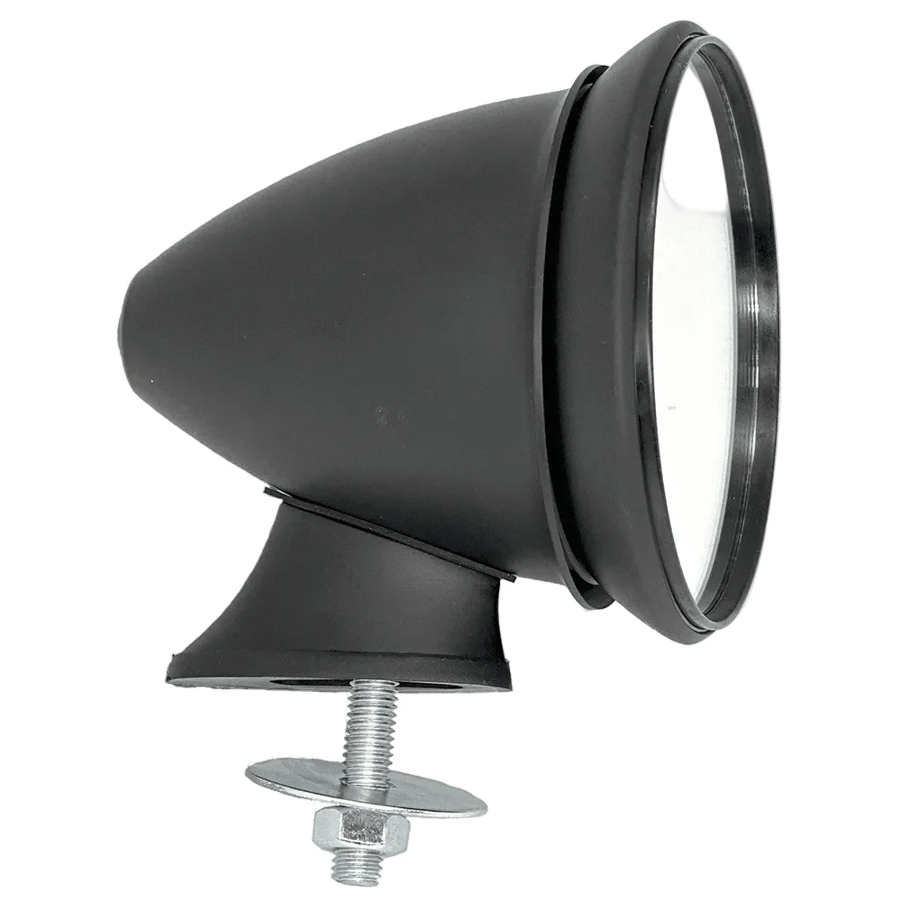 Classic Bullet Mirror Satin Black Aluminium