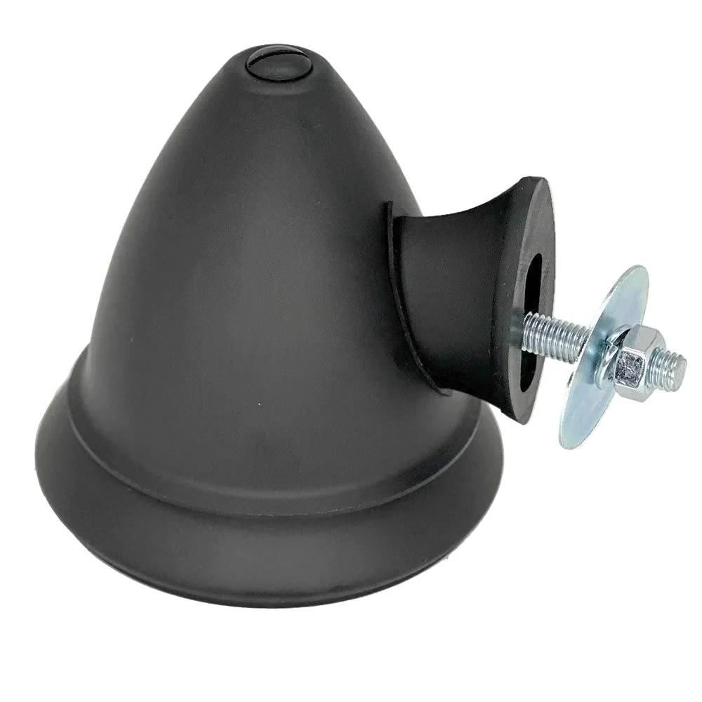 Classic Bullet Mirror Satin Black Aluminium - Image 2