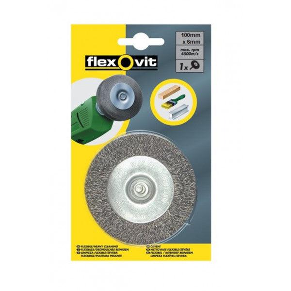 Crimped Wire Brush - Flat Type - 100mm (4")