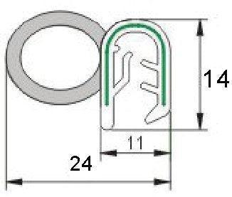 Door Seal With Neoprene Lip - Image 2