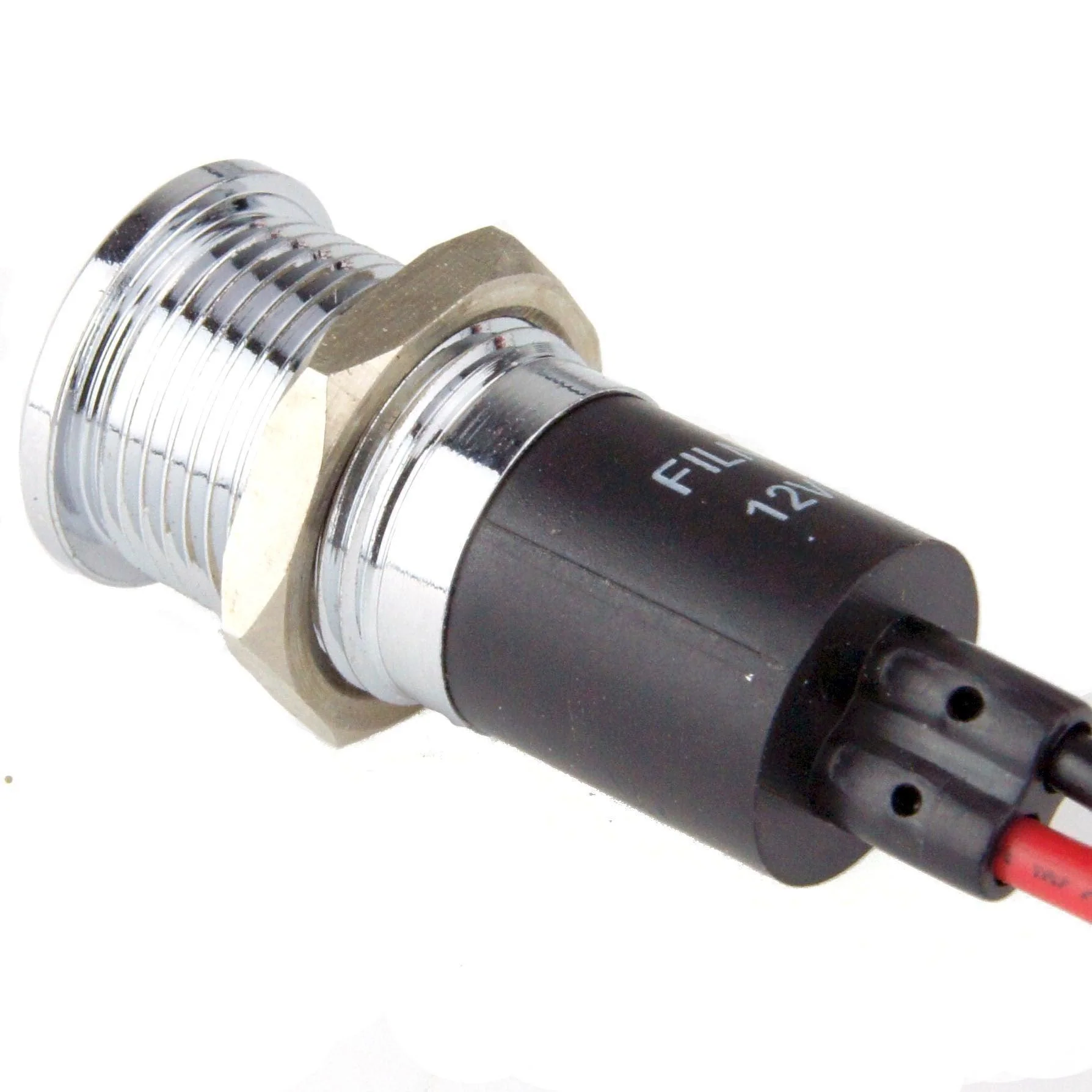 Flush Bezel Chrome LED Warning Light ENGINE - Image 4