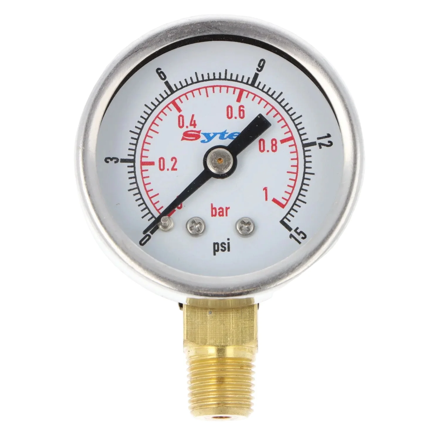 Oil Filled Fuel Pressure Gauge. Low Pressure. Carburettor. 0-15 PSI