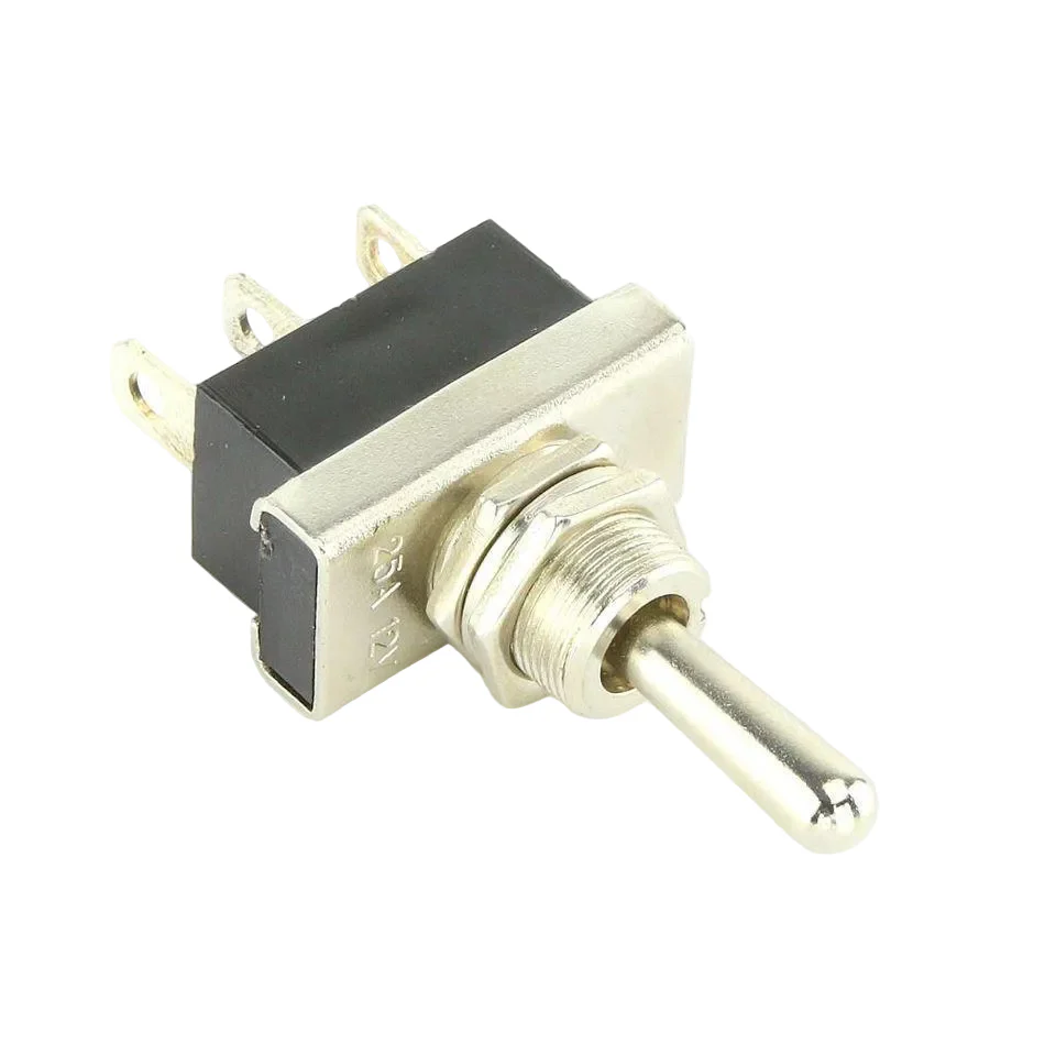 Heavy Duty Chrome Toggle Switch On-Off-On - Image 2