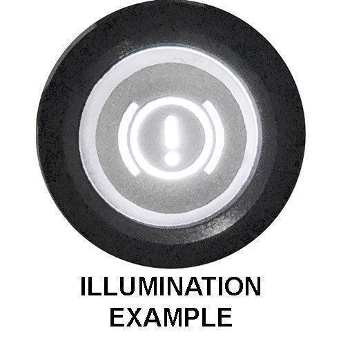 Momentary Horn Switch Illuminated Black Bezel - Image 2