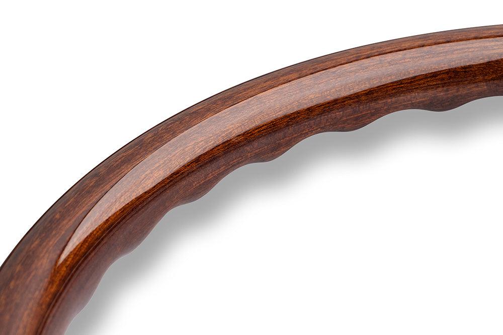 MOMO Indy Heritage 350mm Mahogany Wood Steering Wheel - Image 2