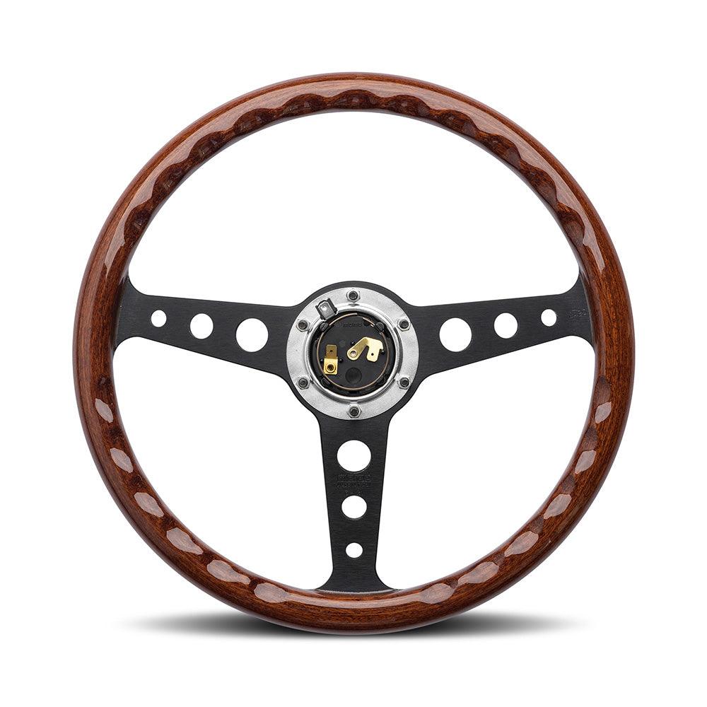 MOMO Indy Heritage 350mm Mahogany Wood Steering Wheel - Image 3