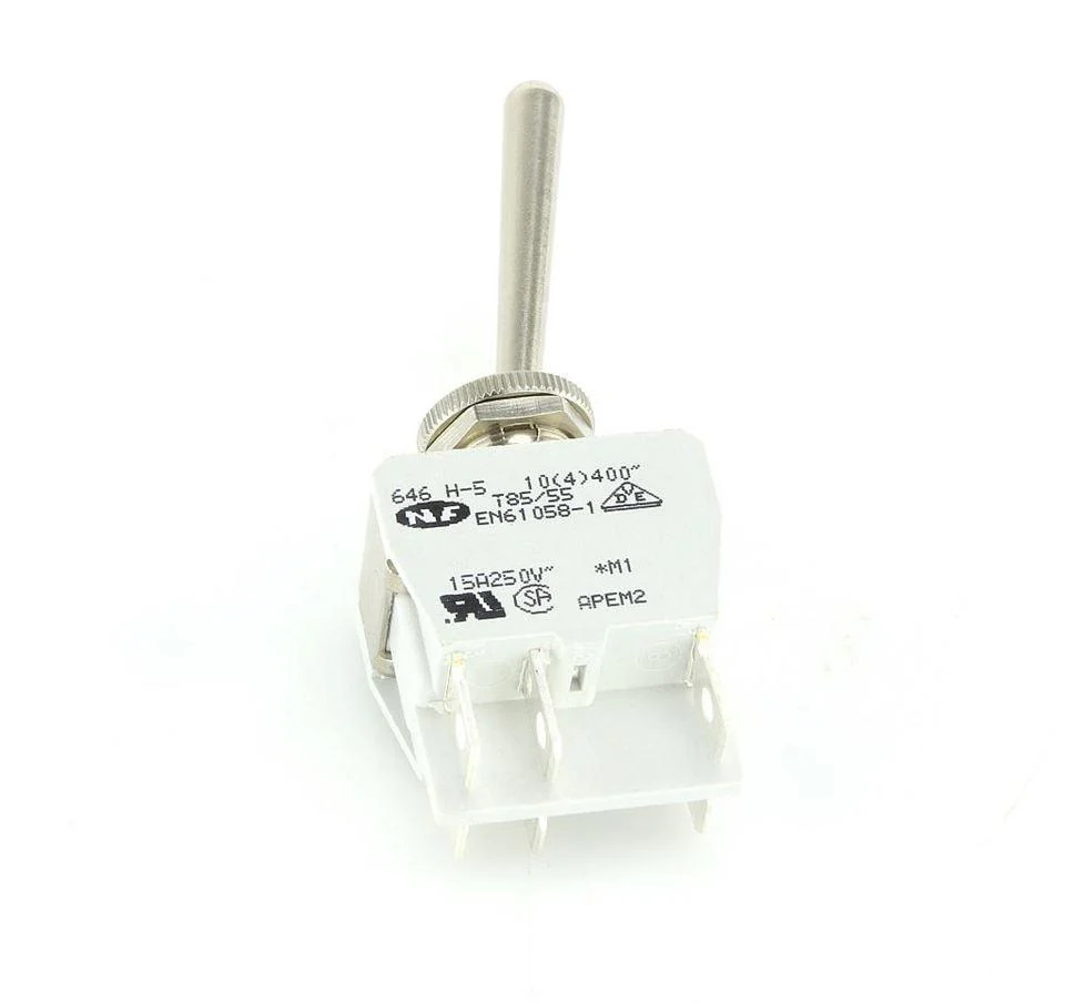 Knurled Ring LONG Toggle Switch on/off Double Pole - Image 3