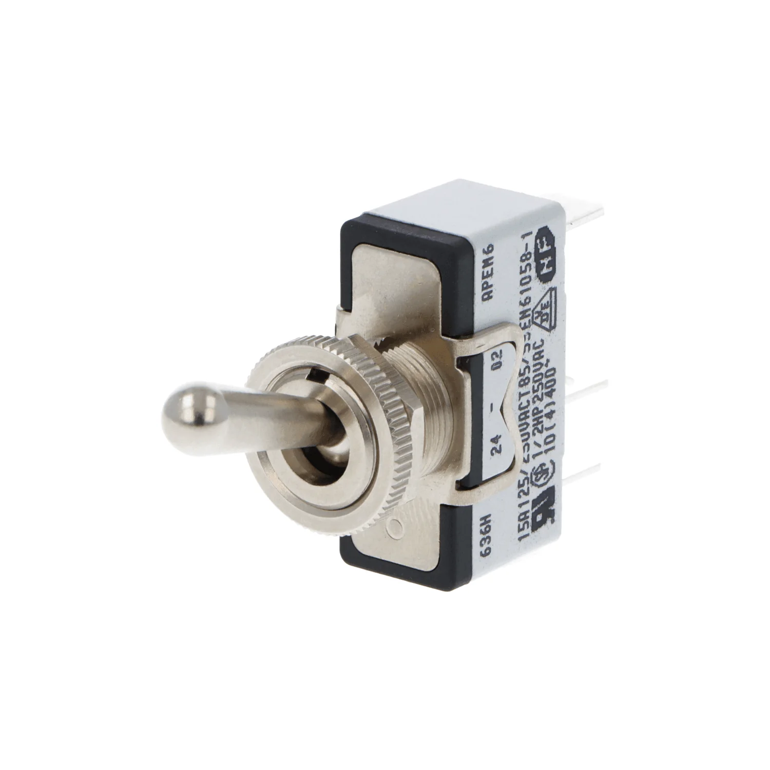 Knurled Ring Toggle Switch On-On Change-over Single Pole - Image 2