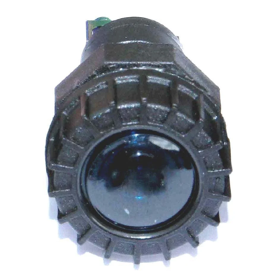 Large Black Warning Light Blue - Image 2