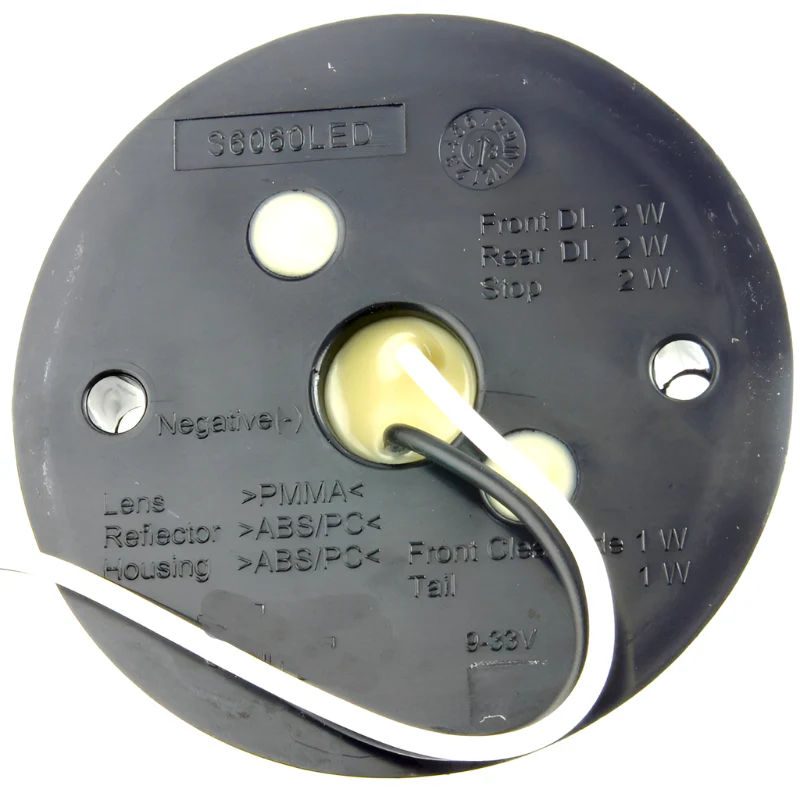 LED 73mm Clear Stop Tail Surface Mount - Image 2