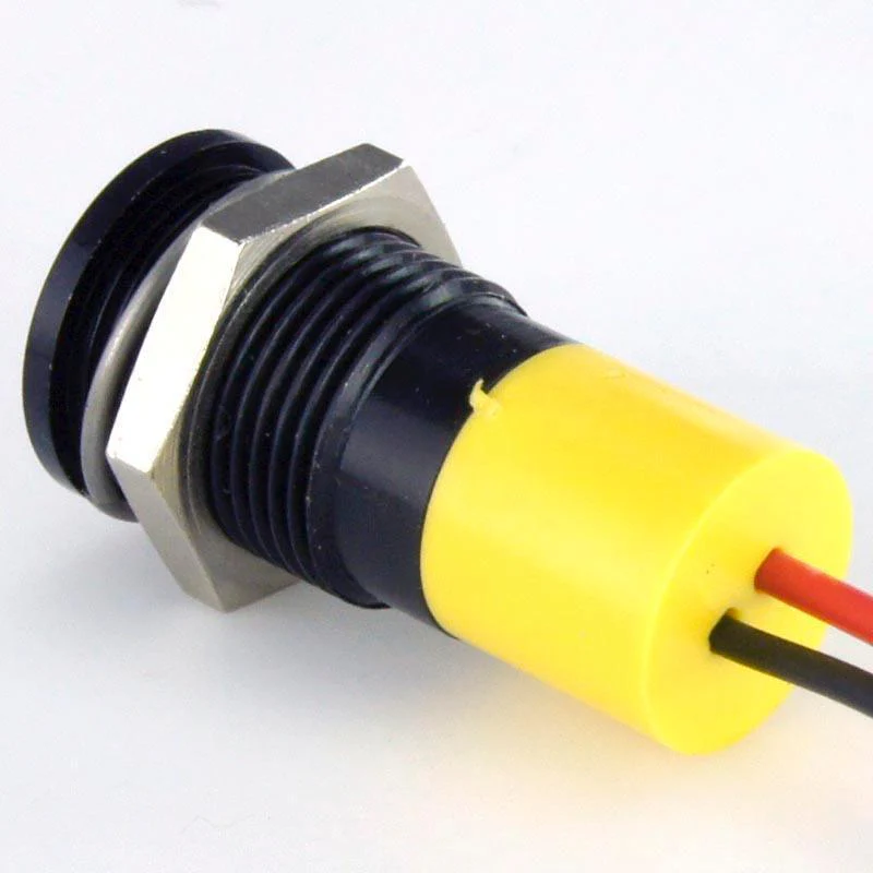 LED Black Bezel Warning Light AMBER - Image 3