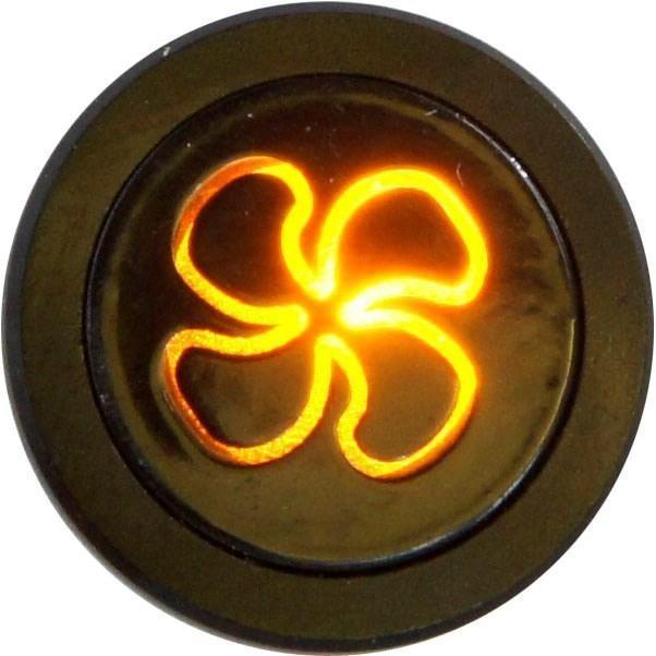 Flush Bezel Black LED Warning Light FAN