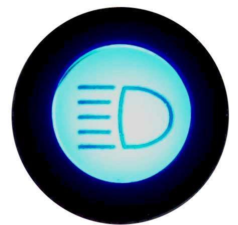 LED Black Bezel Warning Light Main Beam