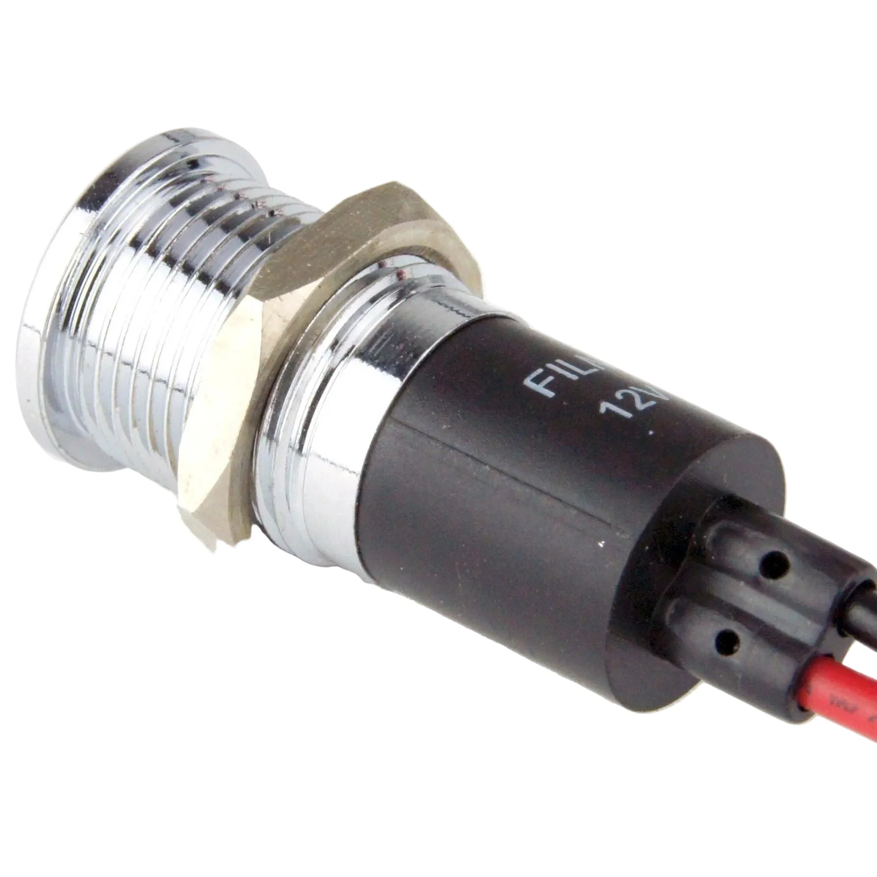 Flush Bezel Chrome LED Warning Light Double Indicator - Image 3