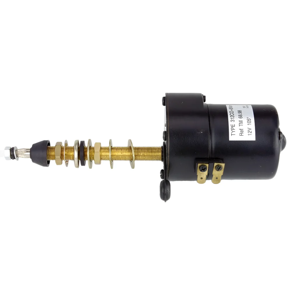 Long Shaft Compact Wiper Motor 105 degrees Black - Image 2