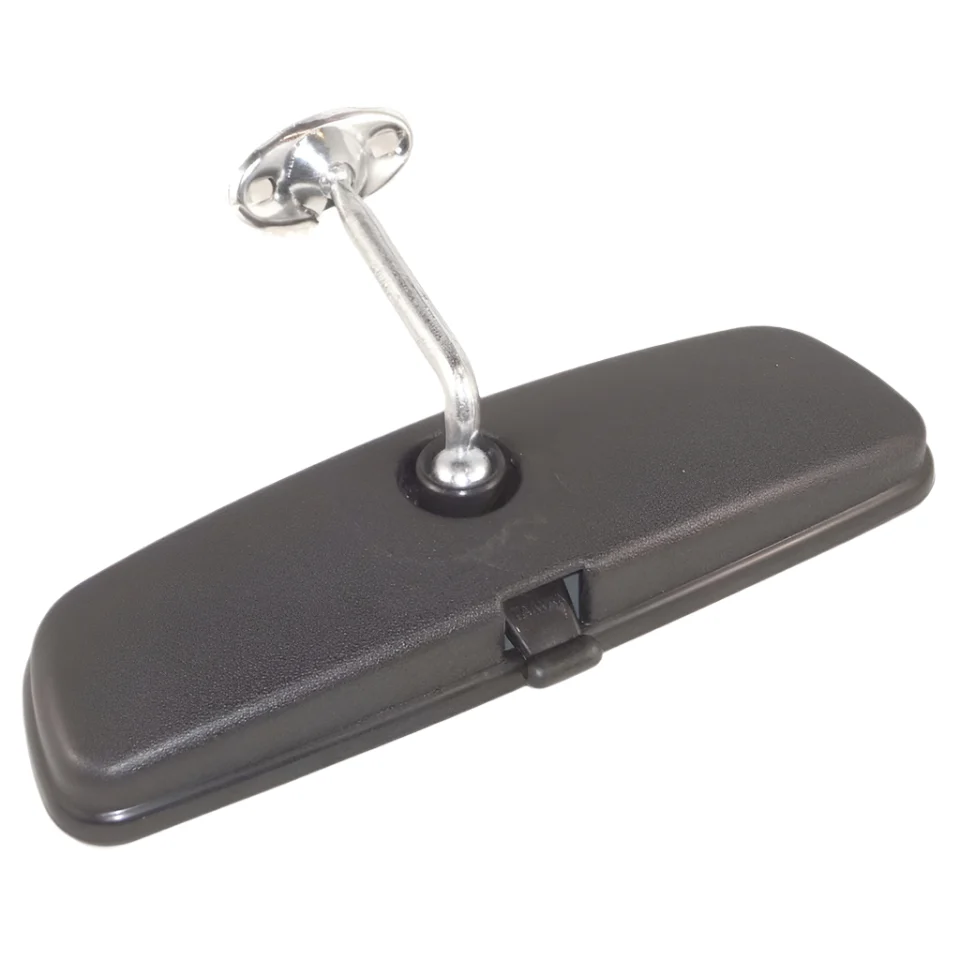 Long Stalk Plastic Interior Dipping Mirror Black 225 x 70mm - Image 2
