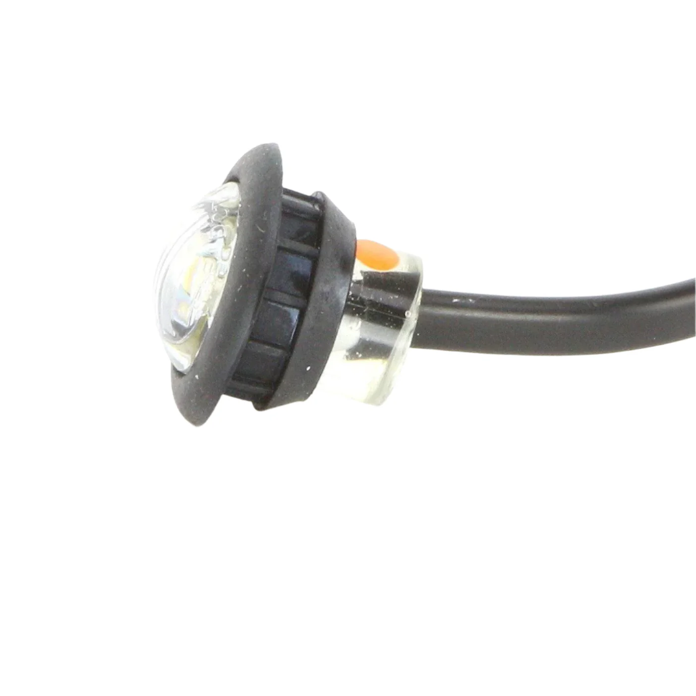 Micro 28mm  LED Side Repeaters Clear Lens Amber Light PAIR - Image 3