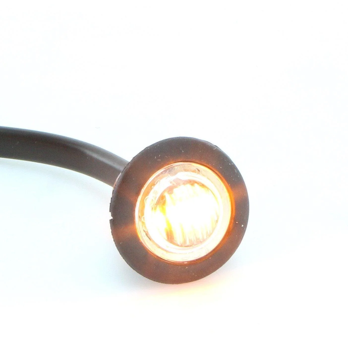 Micro 28mm  LED Side Repeaters Clear Lens Amber Light PAIR - Image 5