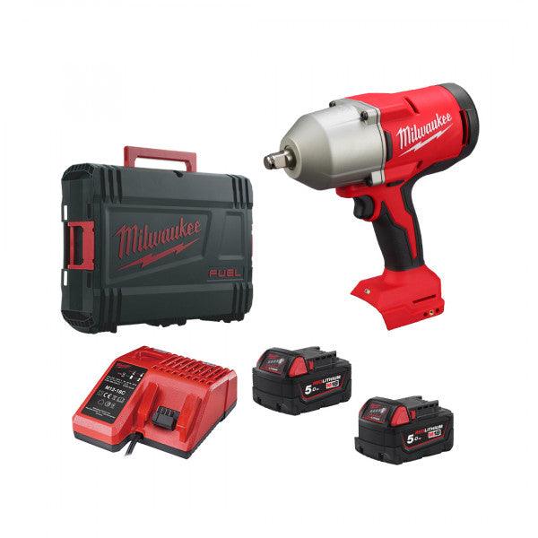 Milwaukee M18 BLHIWF12-502X 1/2" Brushless High Torque Impact Wrench with Friction Ring