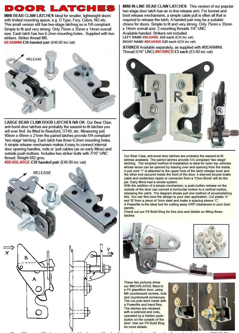Mini In-Line Bear Claw Door Latch 75mm - Image 10