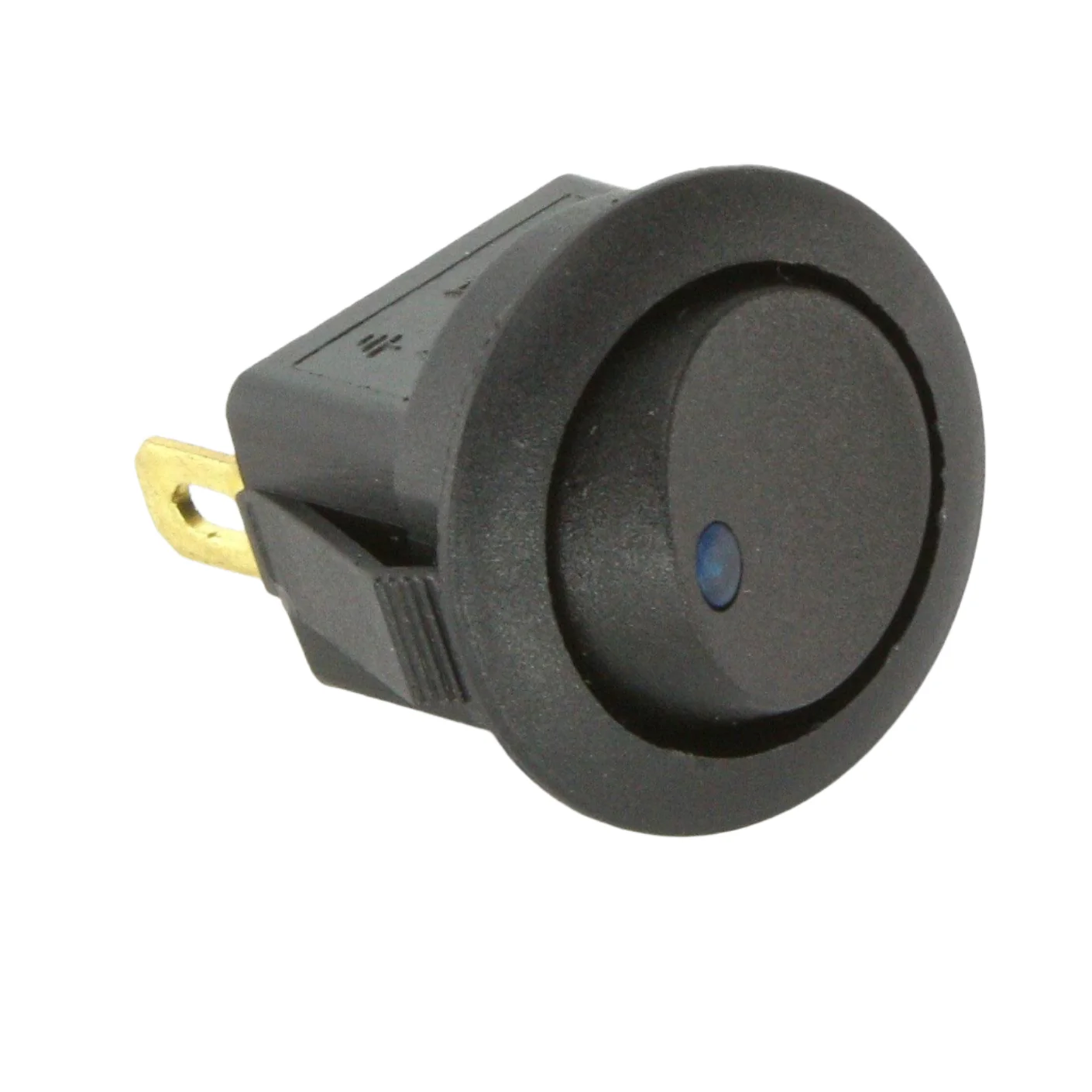 Mini Rocker Switch Illuminated Blue