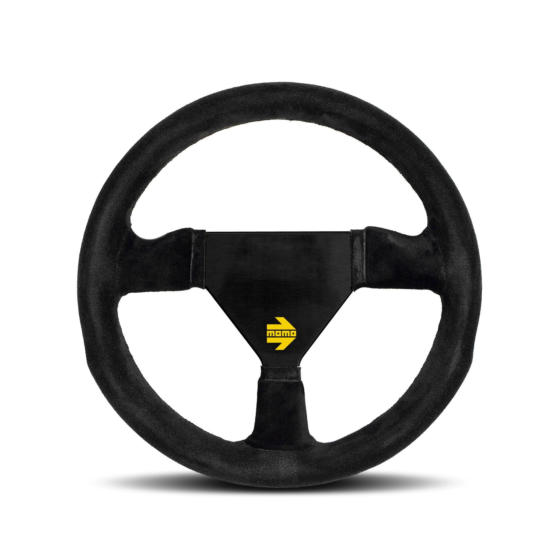 MOMO MOD.11 Racing Steering Wheel - Black Suede (260mm)