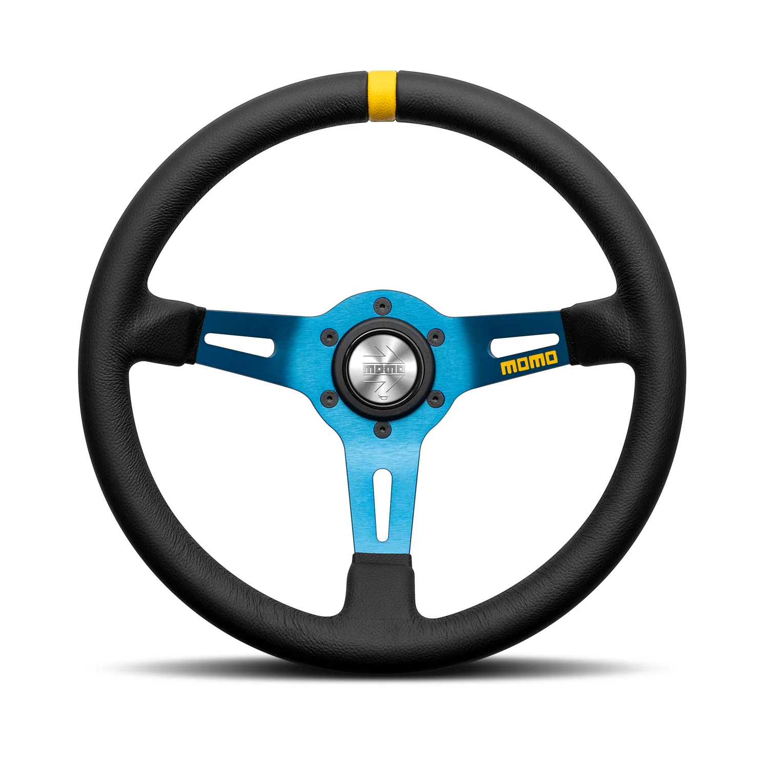 MOMO MOD. 08 Steering Wheel - Leather/Spoke 330mm - Image 2