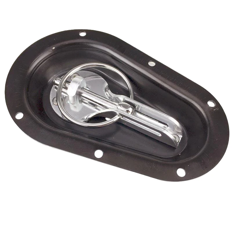 Natural Aluminium Recess Mounting Plates Pair for Sliding Retained Pin Bonnet Pin Kit - Image 3