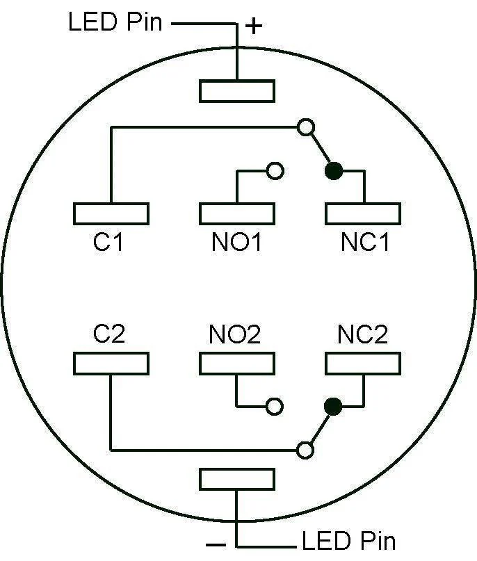 Plain Latching Switch Illuminated Black Bezel - Image 7