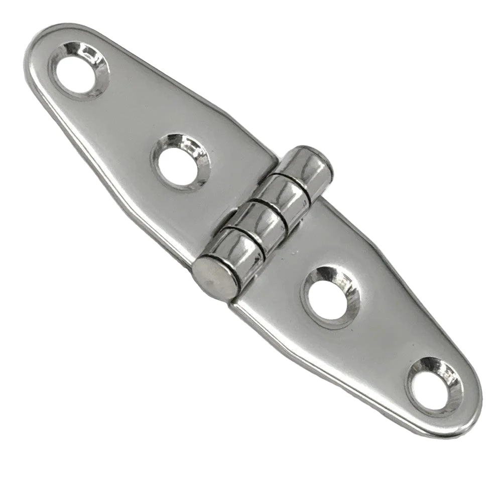 Polished Stainless Steel Hinge 2 Hole 101mm