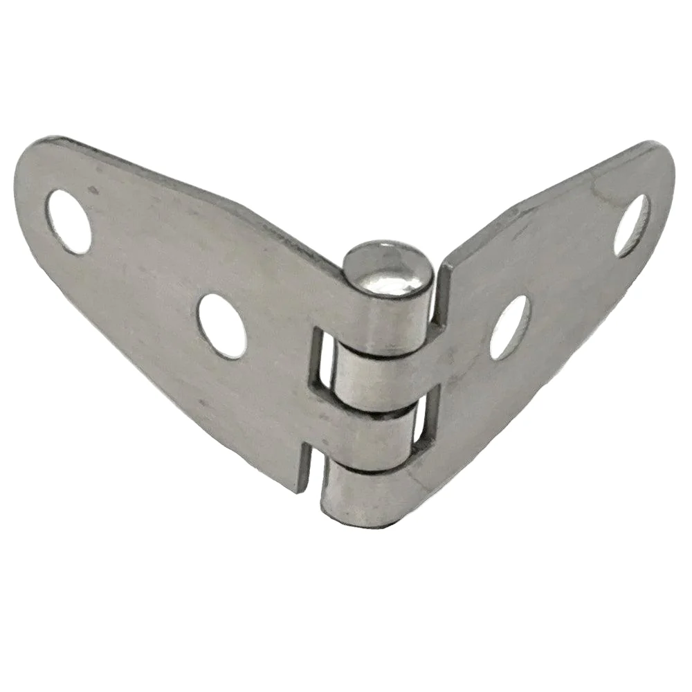 Polished Stainless Steel Hinge 2 Hole 101mm - Image 2