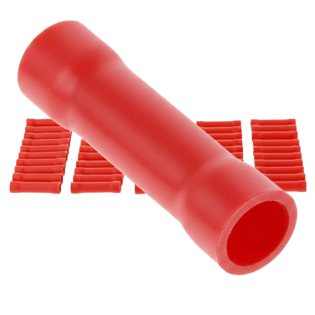 Pre Insulated Red Crimp Joiner. Pack of 50