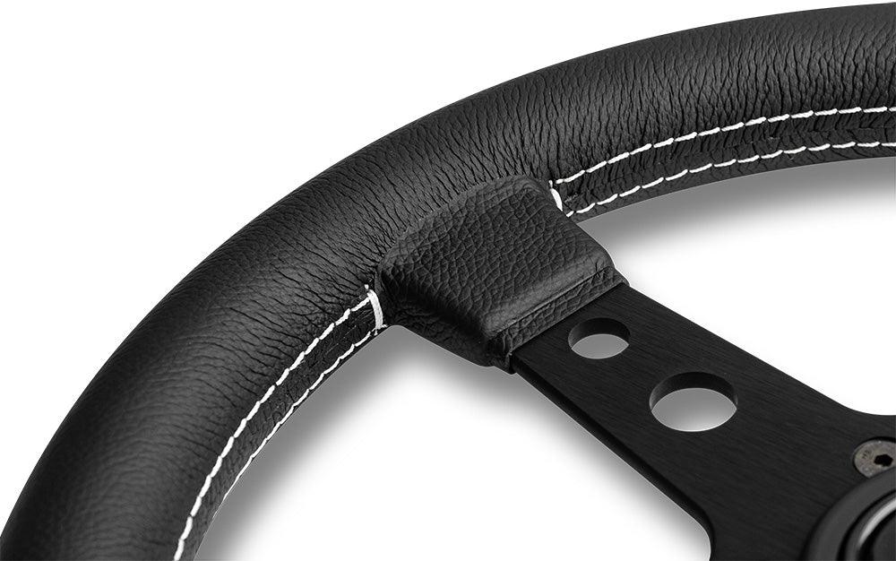 MOMO Prototipo 320mm Leather Steering Wheel - Black - Image 2