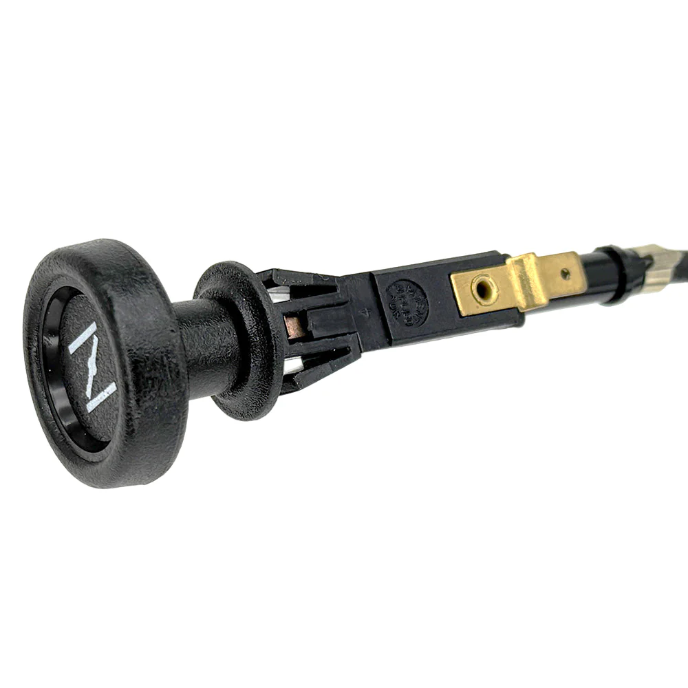 Push Pull Choke Cable With Warning Light Connection 1 Metre Long - Image 2