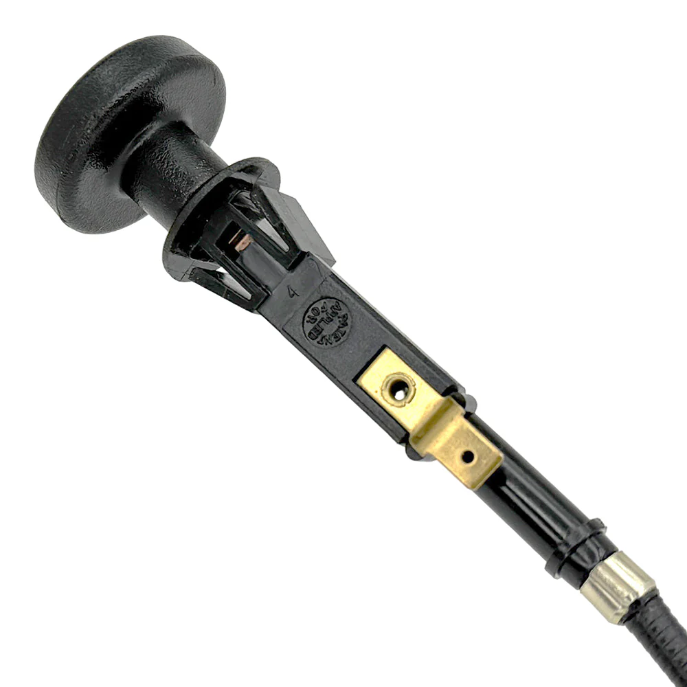 Push Pull Choke Cable With Warning Light Connection 1 Metre Long - Image 3