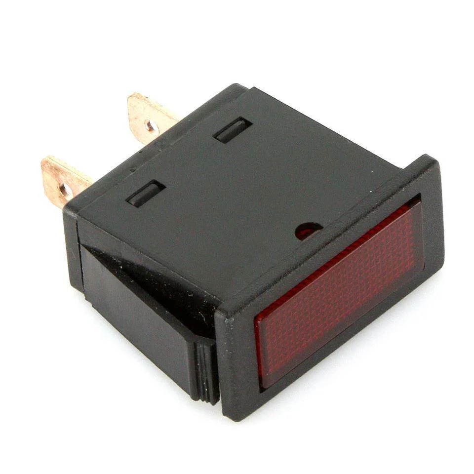 Rectangular Warning Light Red - Image 2